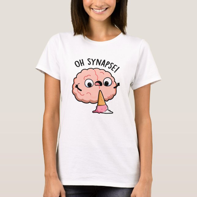 Camiseta Synapse Funny Brain Pun (Frente)