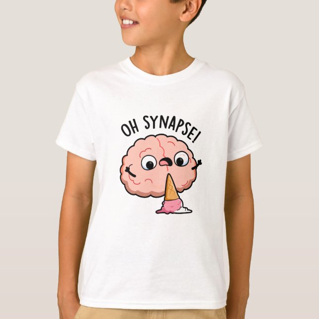 Camiseta Synapse Funny Brain Pun (Frente)