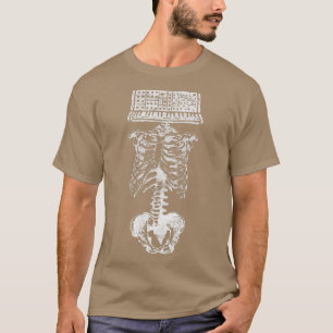 Camiseta Synthesizer Head Skeleton Nerd Produtor Studio Ana