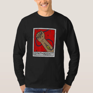 Camiseta Synthesizer Synthaddict Dj Studio Daw Produtor Ana