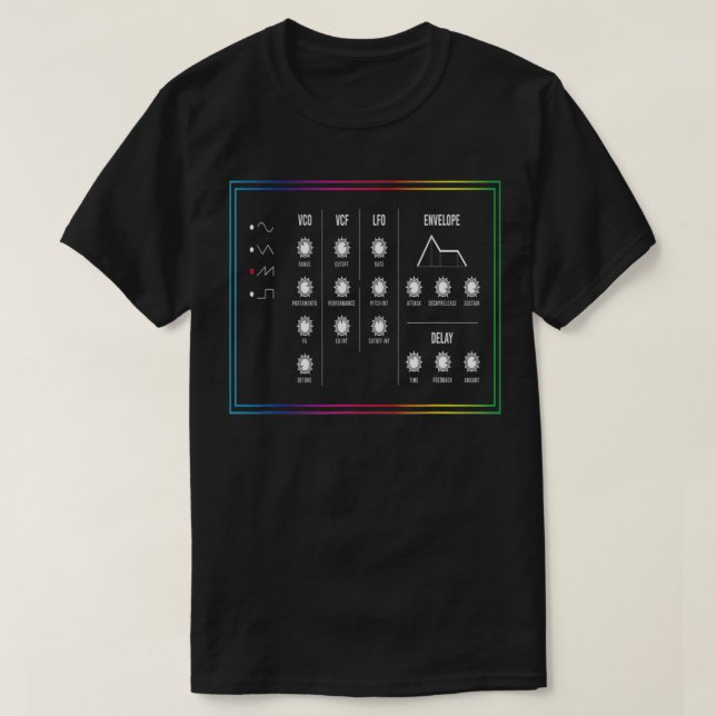 Camiseta Synthesizer Synthi Music I Synthesizer DJ Fe (Frente do Design)