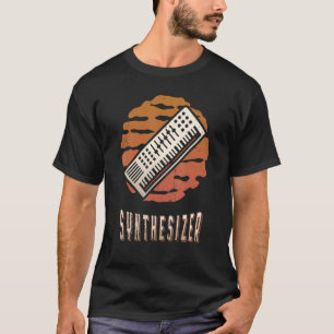 Camiseta Synthesizer Vintage Retro Classic Sunset Music