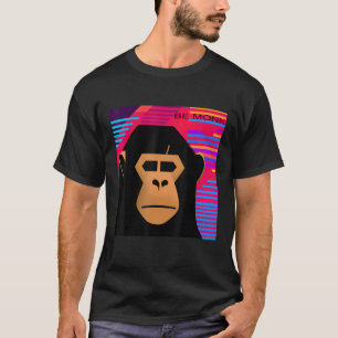 Camiseta Synthwave Be Monk, 80 s
