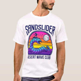 Camiseta Synthwave do Clube de Surf de Verme do De