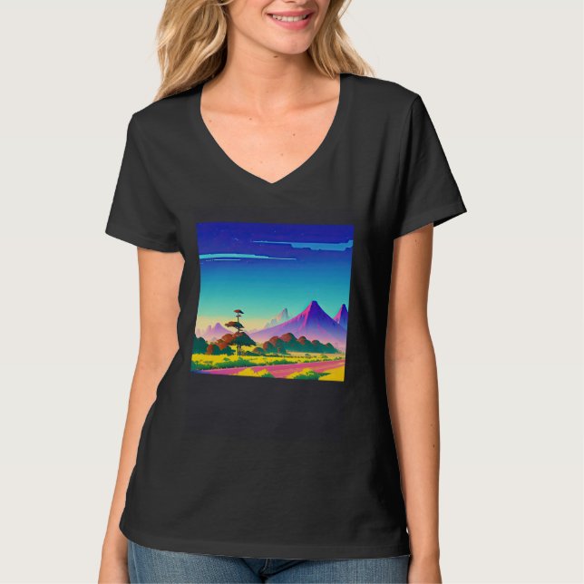 Camiseta Synthwave outrun retrowave futuresynth sci fi  29 (Frente)