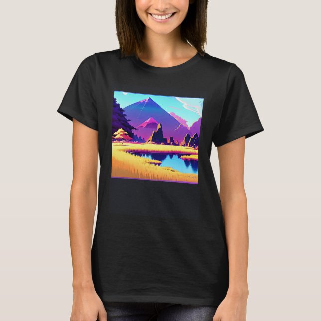 Camiseta Synthwave outrun retrowave futuresynth sci fi  40 (Frente)