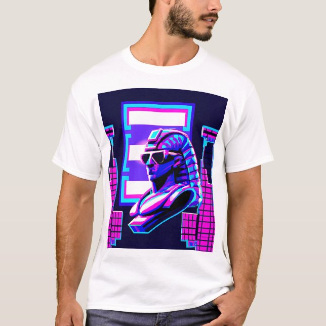 Camiseta Synthwave Pharaoh (Frente)