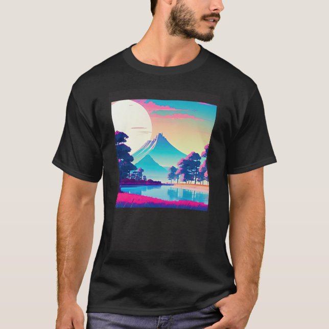 Camiseta Synthwave ultrun retrowave futuresynics sci 8 (Frente)