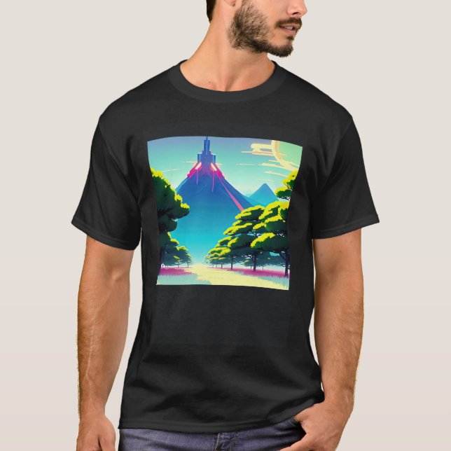 Camiseta Synthwave ultrun retrowave futuresynth sci 73 (Frente)