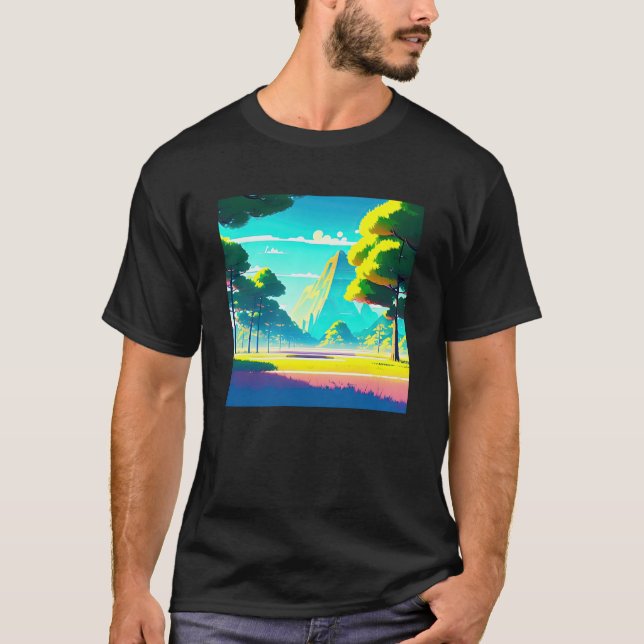 Camiseta Synthwave ultrun retrowave futuresynth sci 74 (Frente)