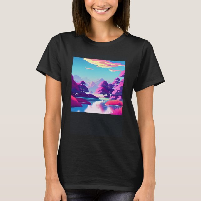 Camiseta Synthwave ultrun retrowave futuresynth sci fi 10 (Frente)