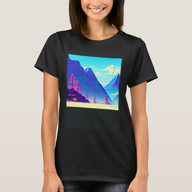 Camiseta Synthwave ultrun retrowave futuresynth sci fi 12 (Frente)