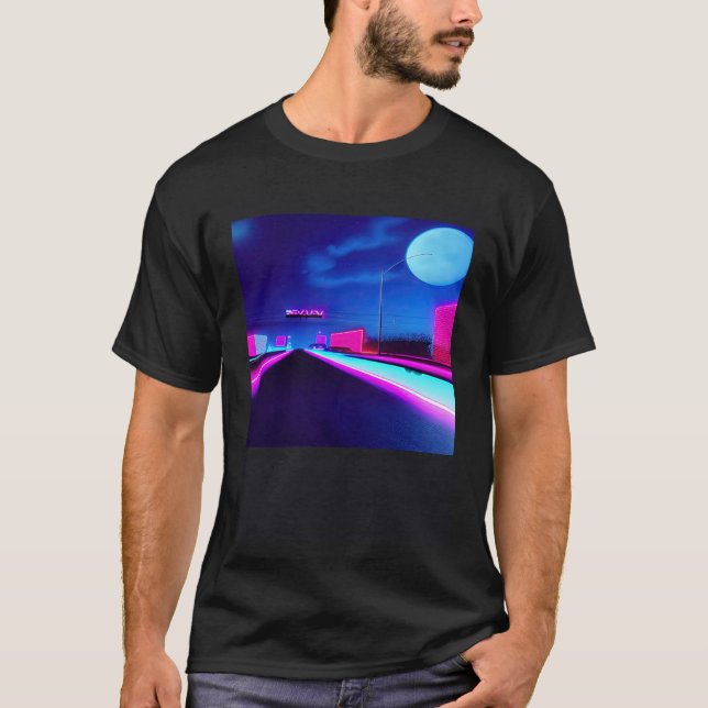 Camiseta Synthwave ultrun retrowave futuresynth sci fi 26 (Frente)