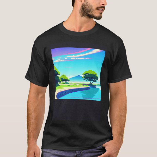 Camiseta Synthwave ultrun retrowave futuresynth sci fi 32 (Frente)