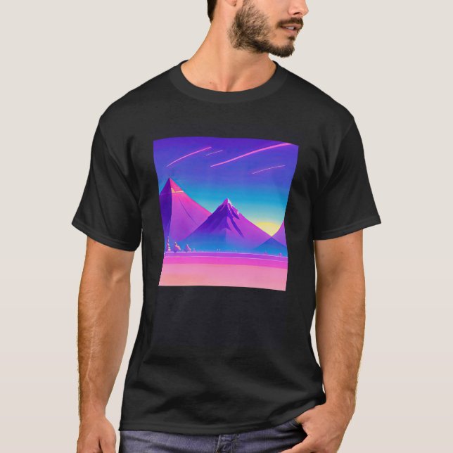 Camiseta Synthwave ultrun retrowave futuresynth sci fi 78 (Frente)