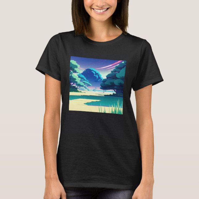 Camiseta Synthwave ultrun retrowave futuresynth sci fi 82 (Frente)