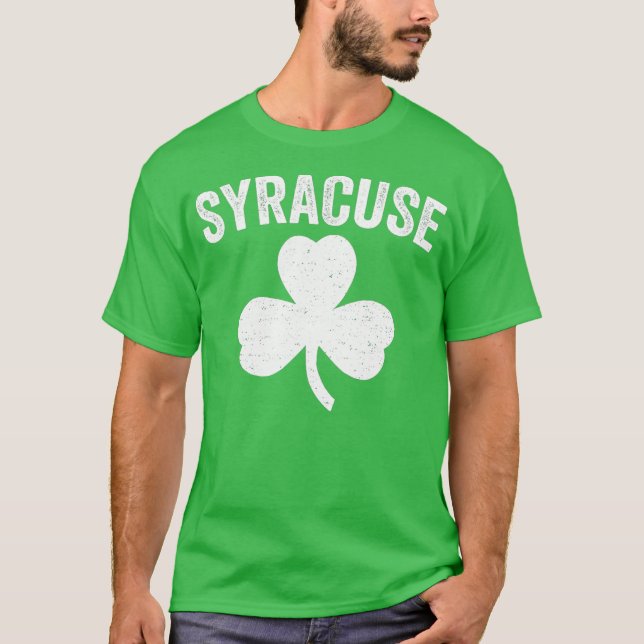 Camiseta Syracuse St Patricks Day Parade Irish Shamrock (Frente)