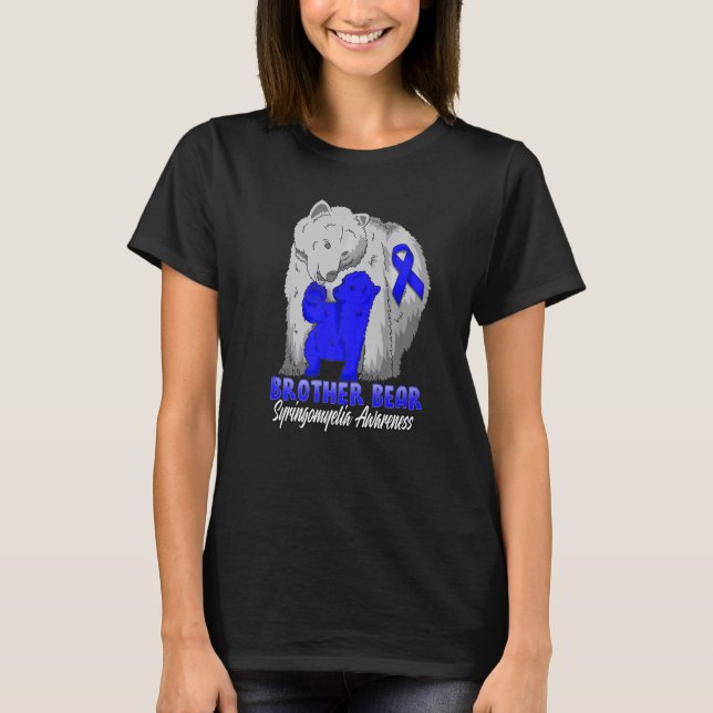 Camiseta Syringomyelia Child Awarness Brother Bear Support (Frente)