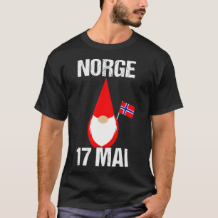 Camiseta Syttende Mai Bandeira Norueguesa Norge 17 Mai Tomt