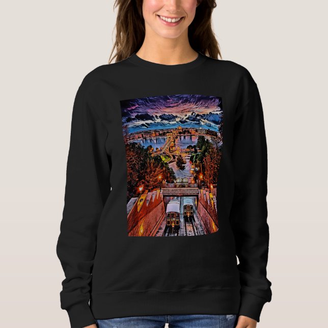 Camiseta Széchenyi Chain Bridge Budapest Hungary (Frente)