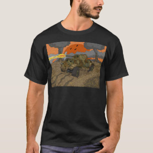 Camiseta T17E1 Staghound Ww2 Carro blindado britânico.