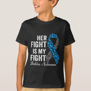Camiseta T1d A Luta Dela É A Minha Luta Contra A Diabetes T