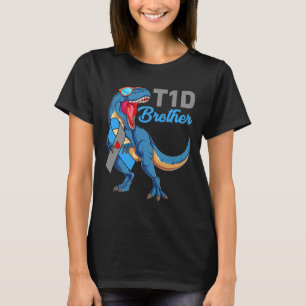 Camiseta T1d Irmão Tipo 1 Sensibilização Mês para a Diabete