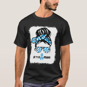 Camiseta T1d Mãe Tipo 1 Sensibilização Mês para a Diabetes