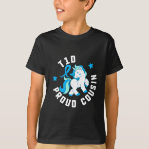 Camiseta T1d Orgulhosa Cousin Diabetes T1 Sensibilização Cu
