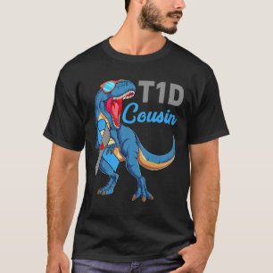 Camiseta T1d Primo Tipo 1 Sensibilização Mês da Diabetes Di