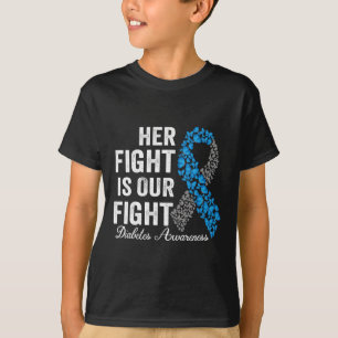 Camiseta T1d Roupa Sua Luta É Nossa Luta Contra A Diabetes