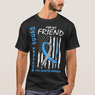 Camiseta T1d Sensibilização dos Estados Unidos Sinalizador