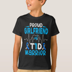 Camiseta T1D Sensibilização para a Diabetes Orgulhosa Tipo