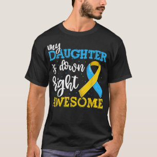 Camiseta T21 Abaixo Síndrome da Criança Sensibilização da C