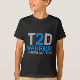 Camiseta T2d Detecção do Diabetes do Guerreiro Tipo 2 Image