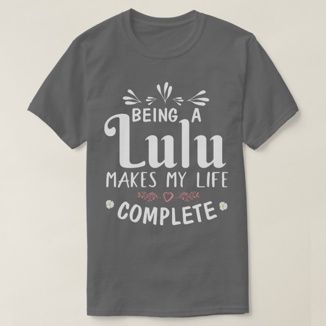 Camiseta T7Tee Feliz Dia da Mãe Lulu (Frente do Design)