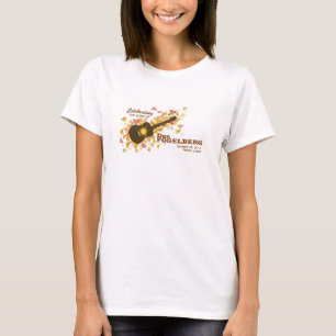 Camiseta T 2014 das senhoras do design da guitarra da