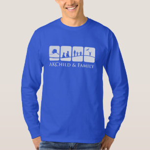 Camiseta T adulto da Longo-Capa da criança & da família d