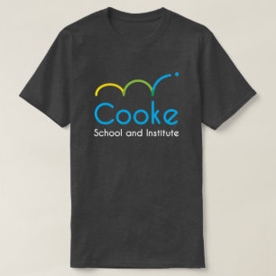 Camiseta T ADULTO do logotipo de Cooke, obscuridade - cinza