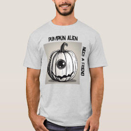 Camiseta T-Alienígena de Bompkin Spooky - Texto ed