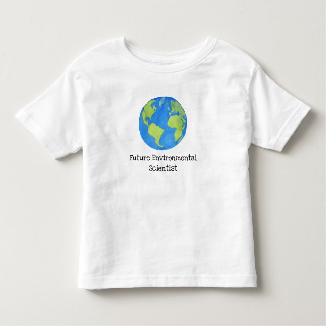 Camiseta T ambiental futuro do cientista (Frente)