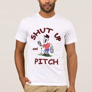 Camiseta T americano das ferraduras do roupa