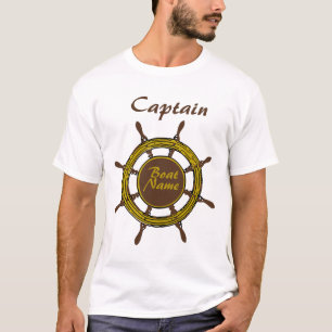 Camiseta T - Anchor do Capitão de Barco Personali