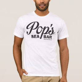 Camiseta T áspero do logotipo do pop