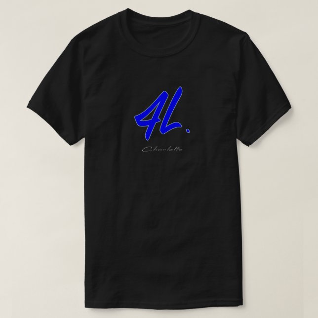Camiseta T azul SS/19 do logotipo 4Life (Frente do Design)