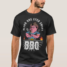 Camiseta T Básico de Suíno Cego de Um Olho