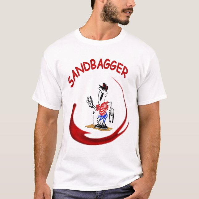 Camiseta T básico do Bagger da areia das ferraduras (Frente)