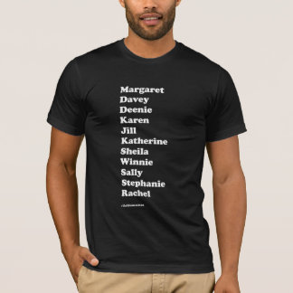 Camiseta T básico do gajo do pelotão da menina (preto)