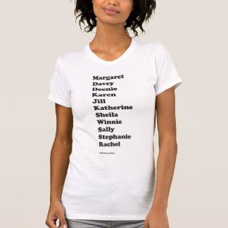 Camiseta T básico do pelotão da menina (branco)