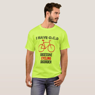 Camiseta T Biking engraçado da desordem do ciclismo de OCD